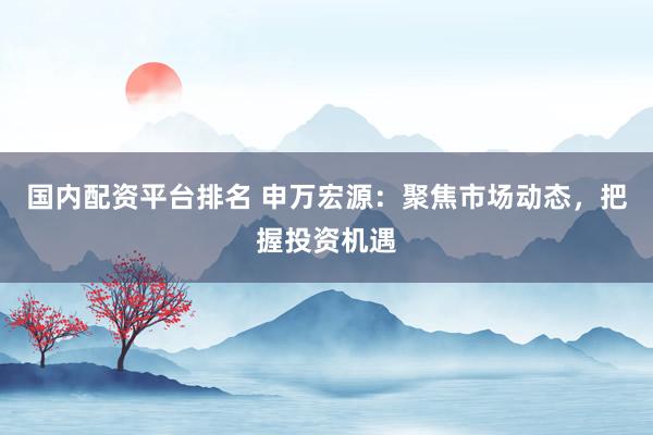 国内配资平台排名 申万宏源：聚焦市场动态，把握投资机遇