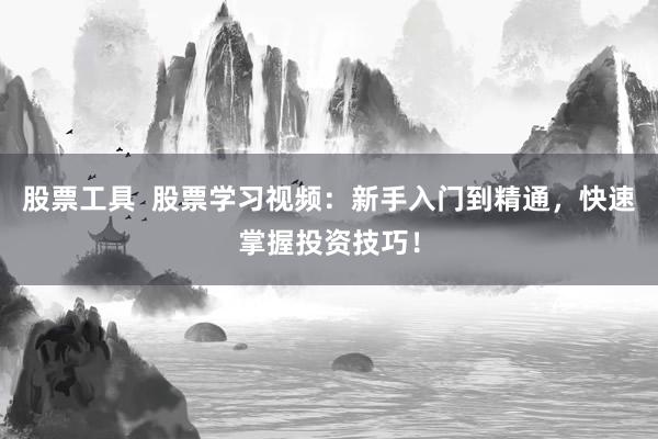 股票工具  股票学习视频：新手入门到精通，快速掌握投资技巧！
