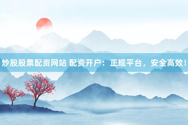 炒股股票配资网站 配资开户：正规平台，安全高效！
